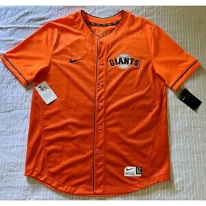 Men’s San Francisco Giants Nike Orange Fade Jersey - Large - NWT